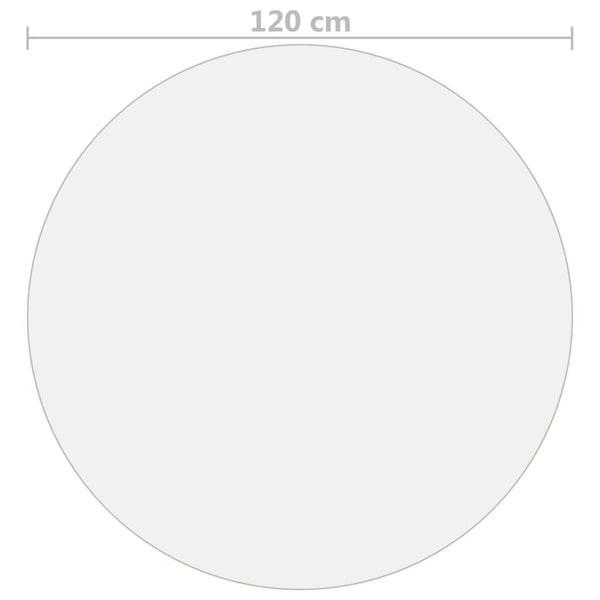 Tischfolie Transparent Ø 120 cm 1,6 mm PVC