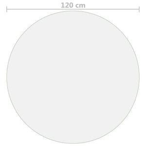 Tischfolie Matt Ø 120 cm 1,6 mm PVC