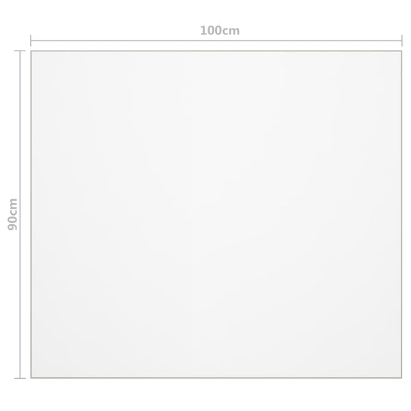 Tischfolie Transparent 100x90 cm 1,6 mm PVC