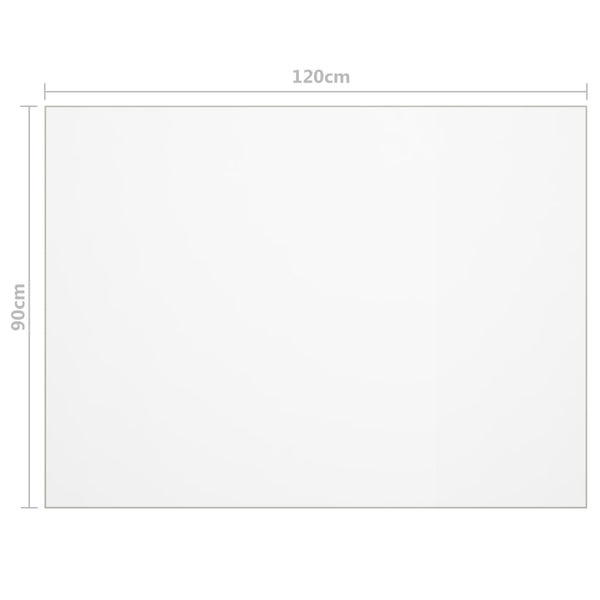 Tischfolie Transparent 120x90 cm 1,6 mm PVC