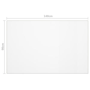 Tischfolie Transparent 140x90 cm 1,6 mm PVC
