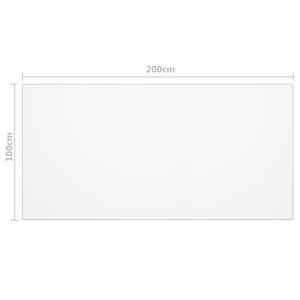 Tischfolie Transparent 200x100 cm 1,6 mm PVC