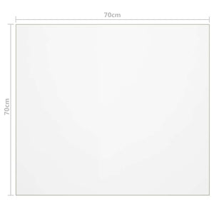 Tischfolie Transparent 70x70 cm 1,6 mm PVC