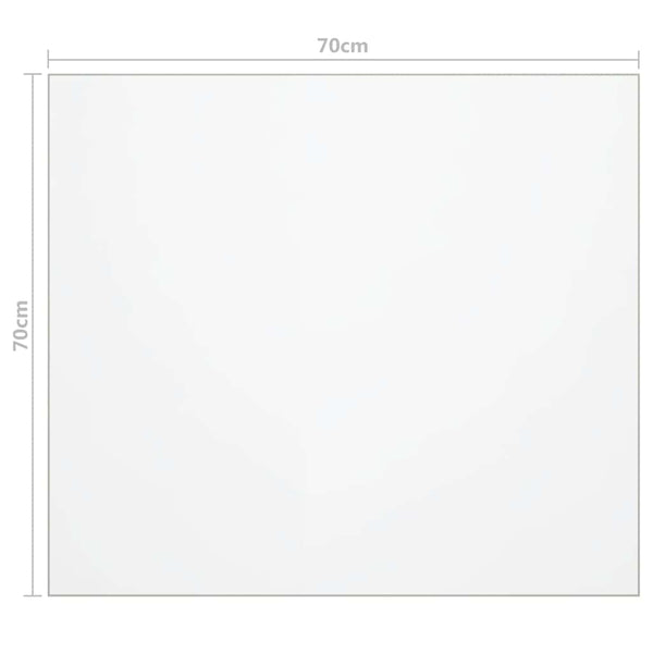 Tischfolie Matt 70x70 cm 1,6 mm PVC