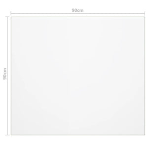 Tischfolie Transparent 90x90 cm 1,6 mm PVC
