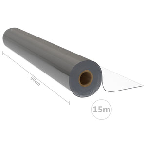 Tischfolie-Rolle Transparent 0,9x15 m 1,6 mm PVC