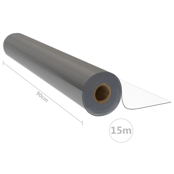 Tischfolie-Rolle Transparent 0,9x15 m 1,6 mm PVC