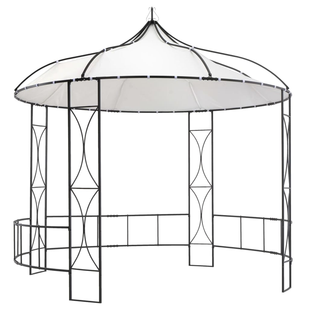 vidaXL Pavillon 300 x 290 cm Blanc Rond