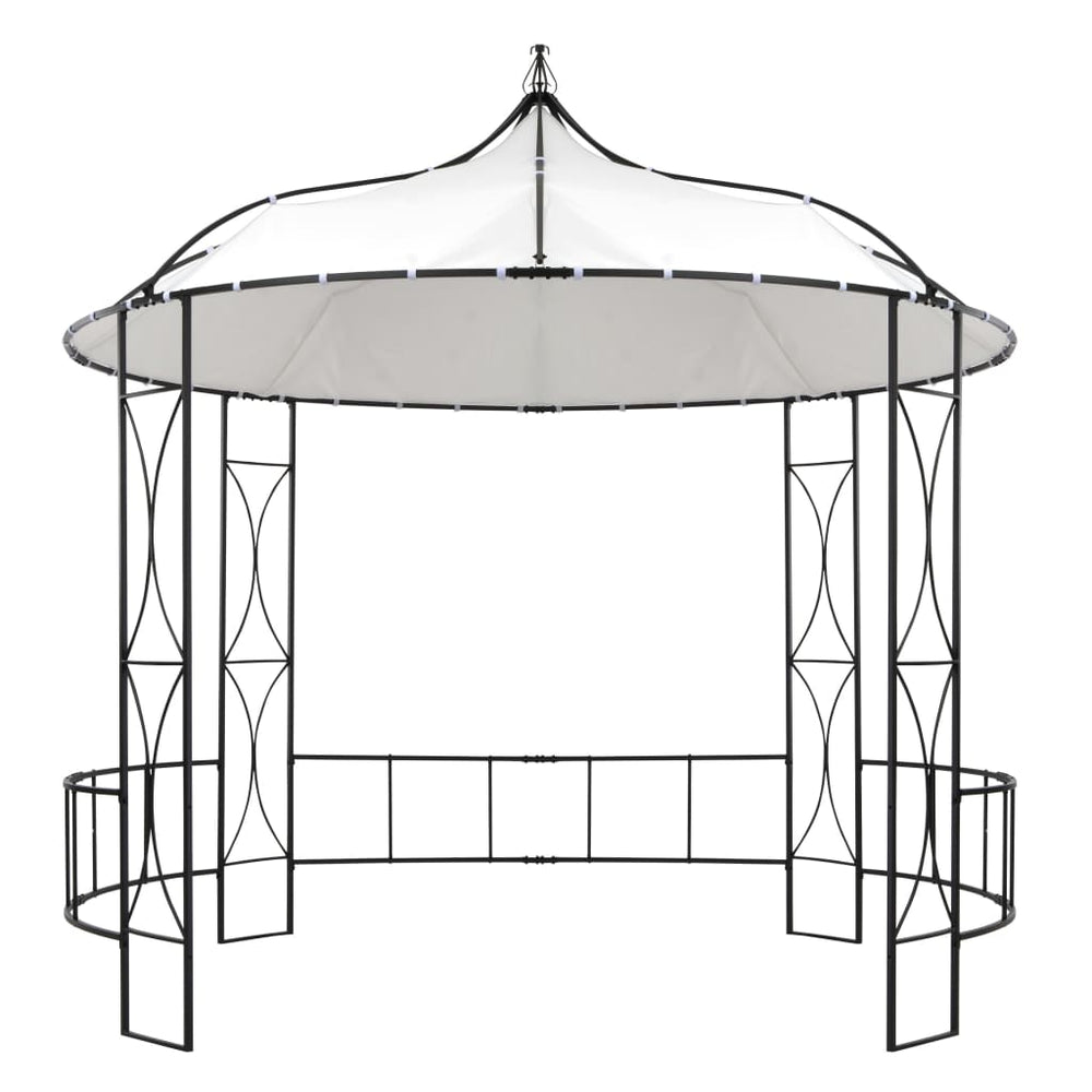 vidaXL Pavillon 300 x 290 cm Blanc Rond