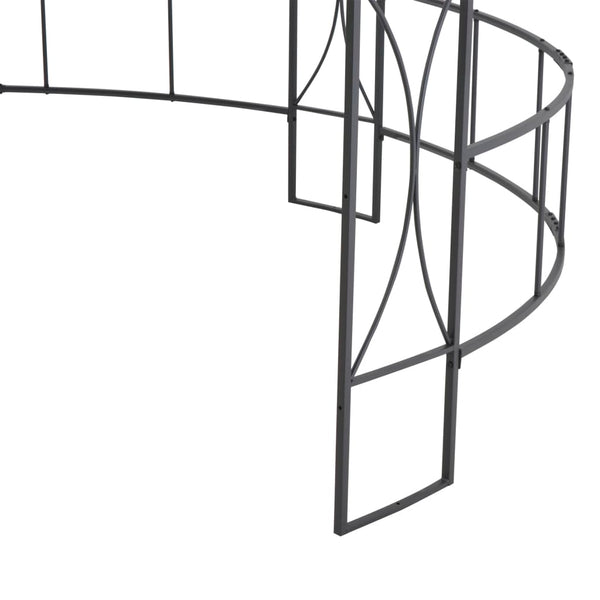 vidaXL Pavillon 300 x 290 cm Anthracite Rond