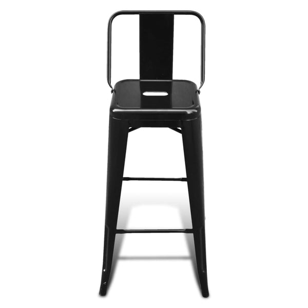 Barhocker 6 Stk. Schwarz Stahl