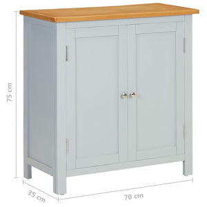 Küchenschrank 70x35x75 cm Massivholz Eiche