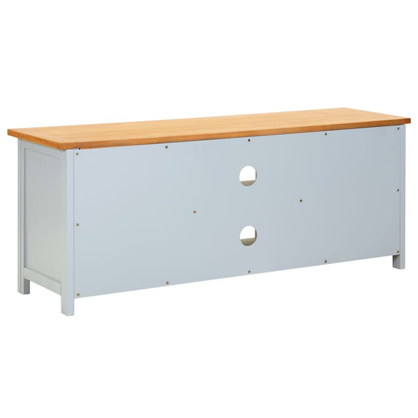TV-Schrank 120x35x48 cm Massivholz Eiche