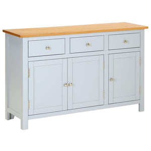 Sideboard 110x33,5x70 cm Massivholz Eiche