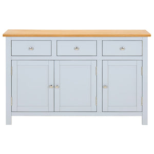Sideboard 110x33,5x70 cm Massivholz Eiche