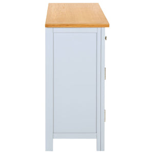 Sideboard 110x33,5x70 cm Massivholz Eiche