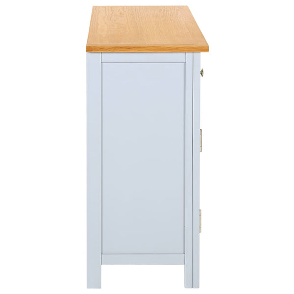 Sideboard 110x33,5x70 cm Massivholz Eiche