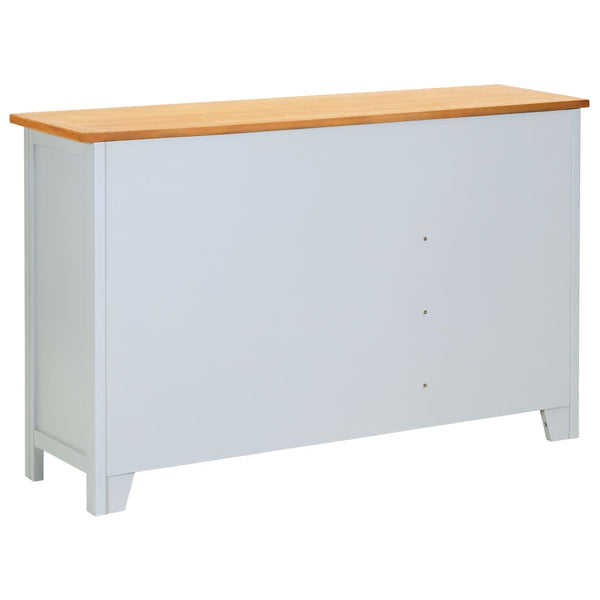 Sideboard 110x33,5x70 cm Massivholz Eiche