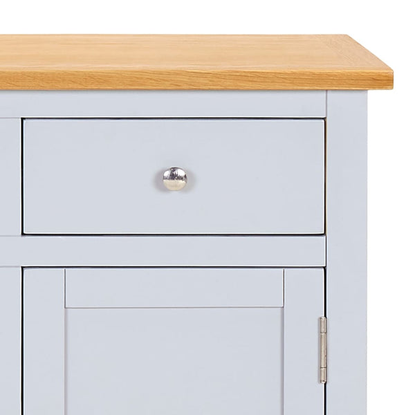 Sideboard 110x33,5x70 cm Massivholz Eiche