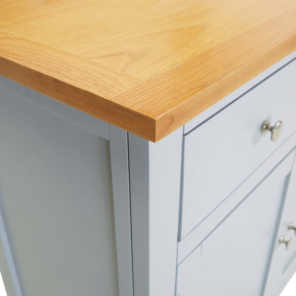 Sideboard 110x33,5x70 cm Massivholz Eiche