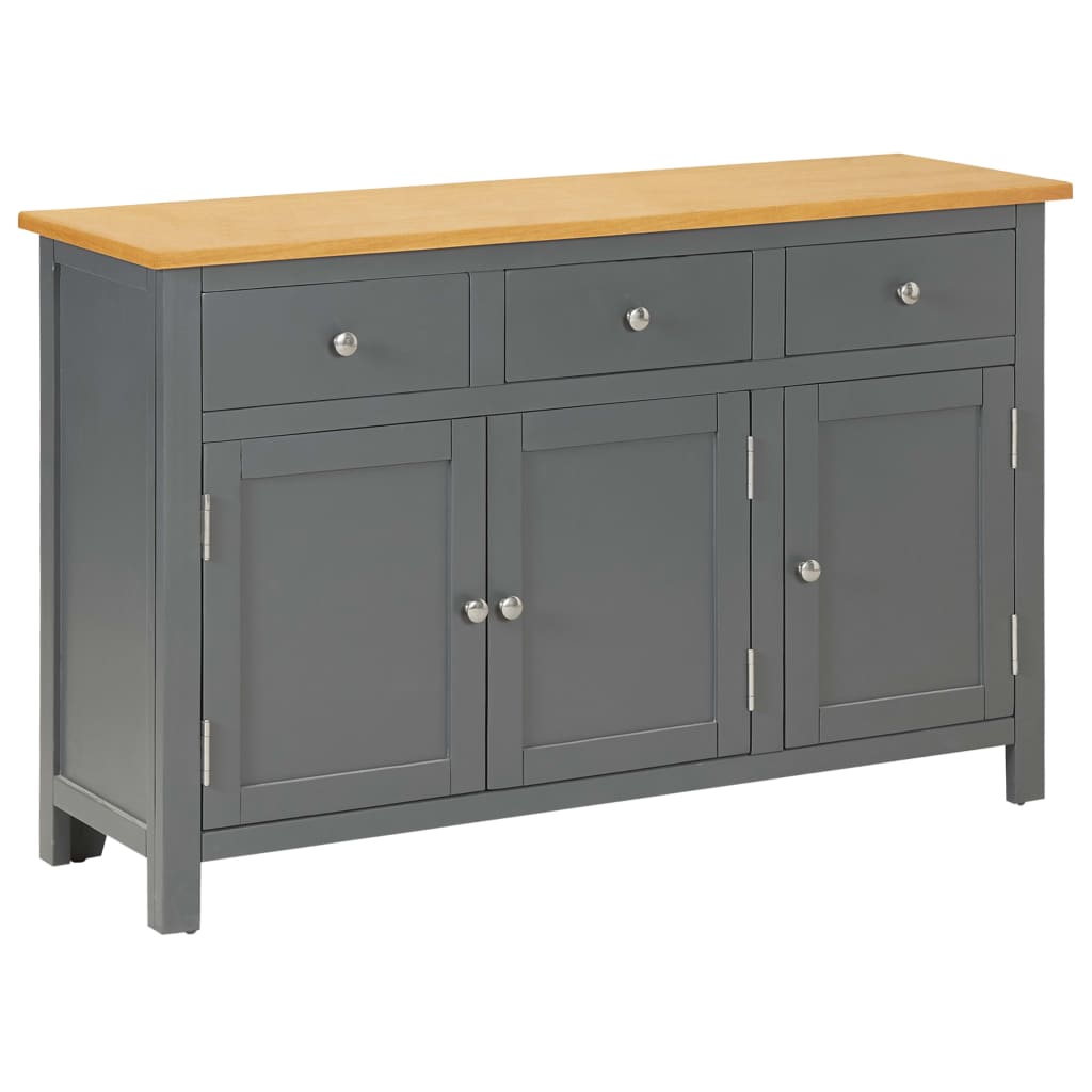 Sideboard 110x33,5x70 cm Massivholz Eiche