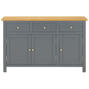 Sideboard 110x33,5x70 cm Massivholz Eiche