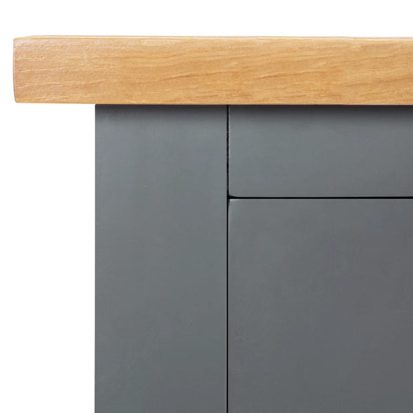 Sideboard 110x33,5x70 cm Massivholz Eiche