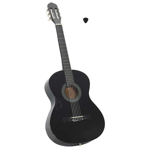 Klassische Gitarre Schwarz 4/4 Anfänger