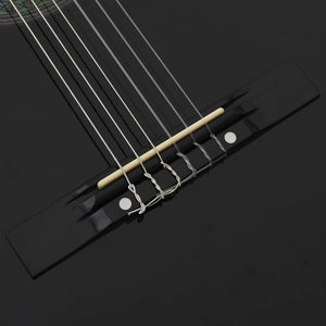 12-teiliges Klassikgitarren-Set Schwarz 4/4