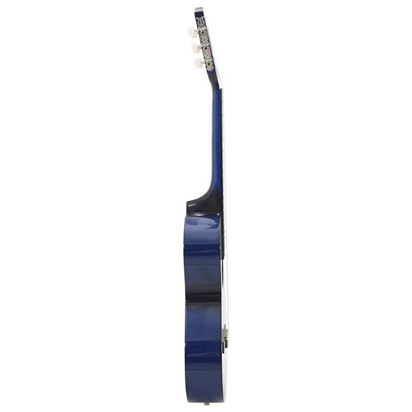 3/4 Konzertgitarre Blau für Anfänger