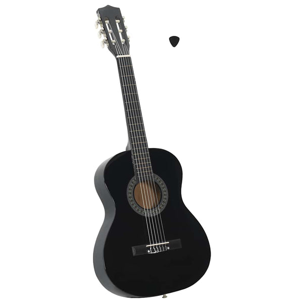 3/4 Klassikgitarre Schwarz für Anfänger & Kinder