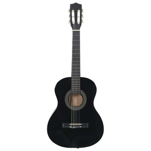 3/4 Klassikgitarre Schwarz für Anfänger & Kinder