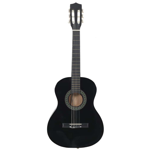 3/4 Klassikgitarre Schwarz für Anfänger & Kinder