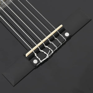 3/4 Klassikgitarre Schwarz für Anfänger & Kinder