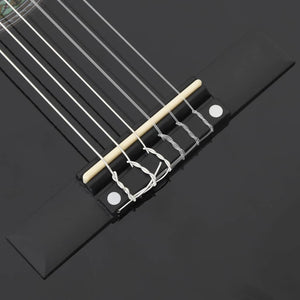 Klassikgitarren-Set für Anfänger, 3/4 Größe, Schwarz