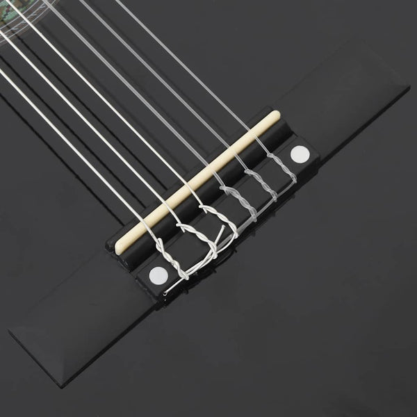 Klassikgitarren-Set für Anfänger, 3/4 Größe, Schwarz