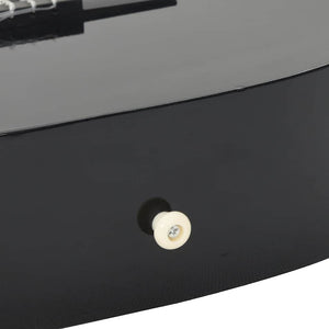 Klassikgitarren-Set für Anfänger, 3/4 Größe, Schwarz
