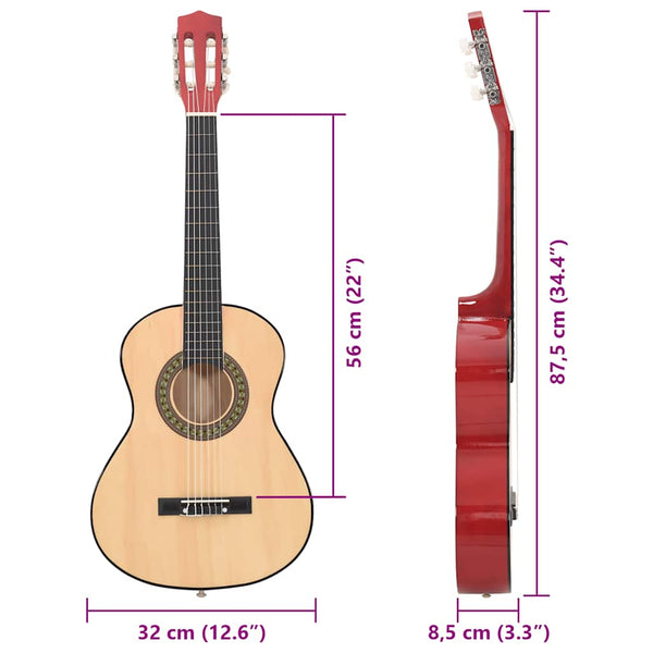 Kinder Gitarre Set 1/2 Größe