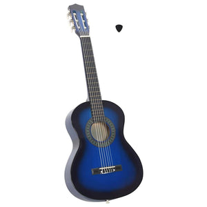 Blaue 1/2 Klassikgitarre für Anfänger