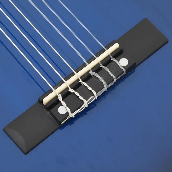 Blaue 1/2 Klassikgitarre für Anfänger