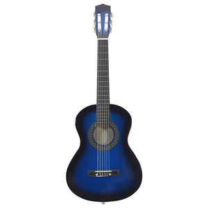 Klassische Gitarre Set Blau 1/2 34" für Anfänger