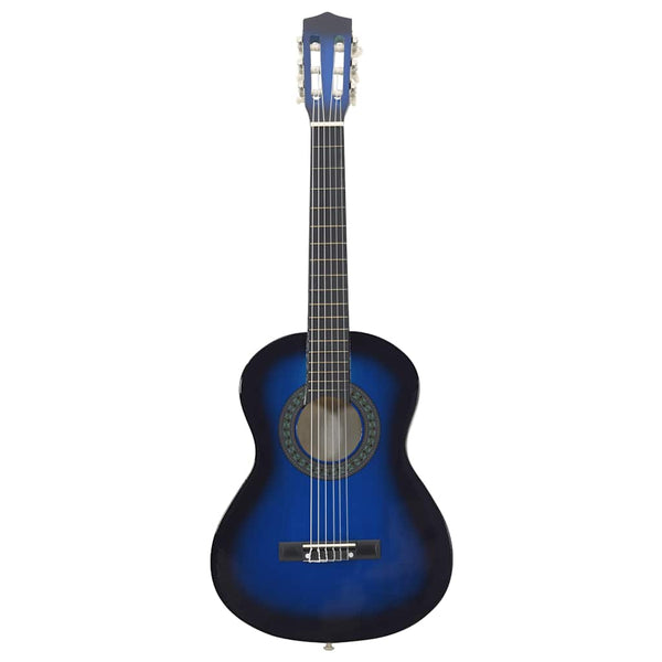 Klassische Gitarre Set Blau 1/2 34" für Anfänger