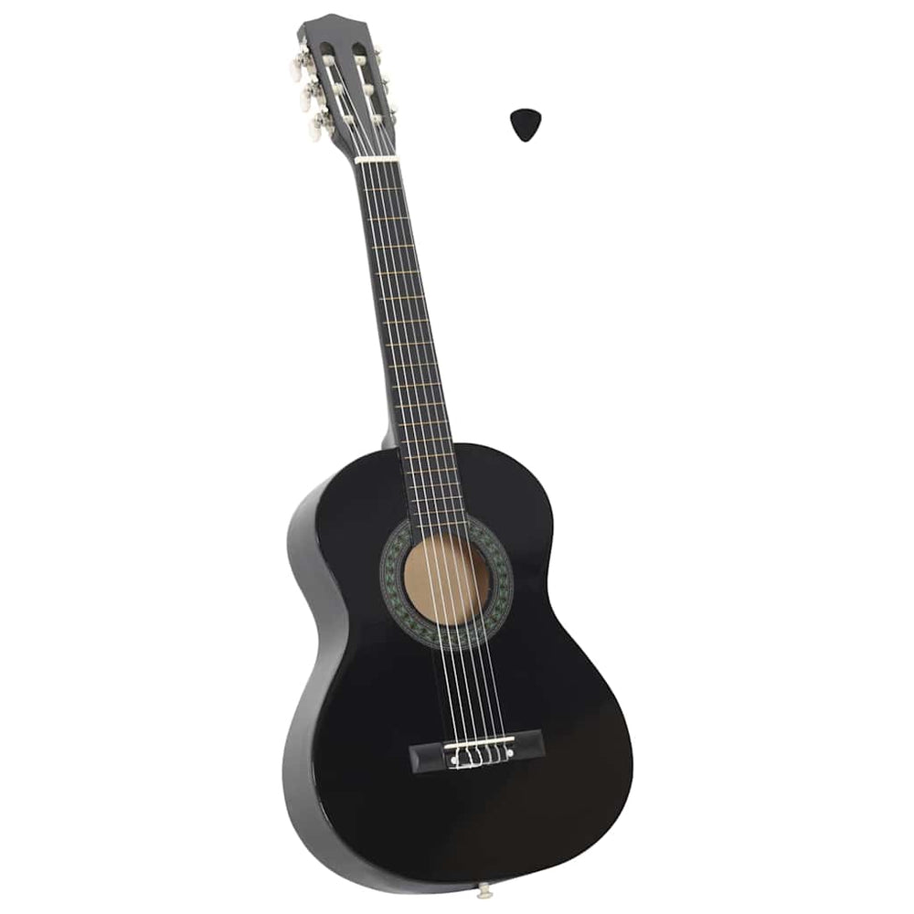 1/2 Klassische Gitarre für Kinder, Schwarz 34 Zoll