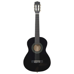 1/2 Klassische Gitarre für Kinder, Schwarz 34 Zoll