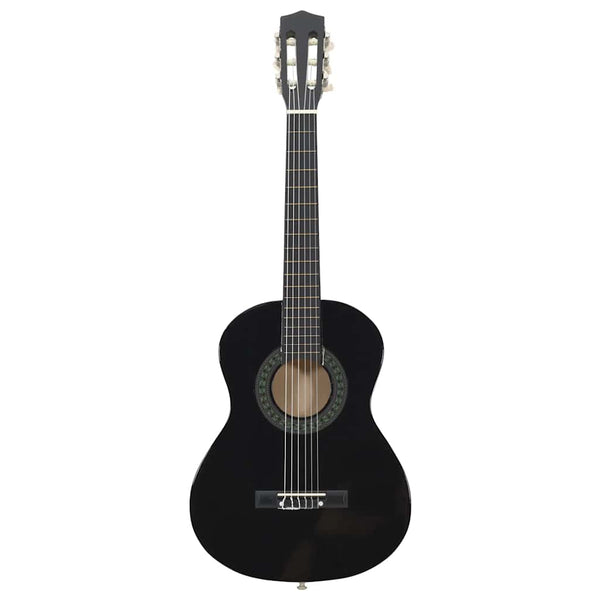 1/2 Klassische Gitarre für Kinder, Schwarz 34 Zoll