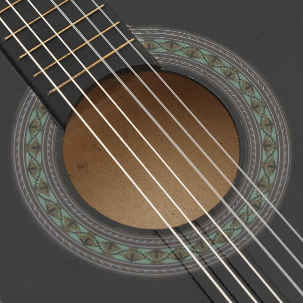 1/2 Klassische Gitarre für Kinder, Schwarz 34 Zoll