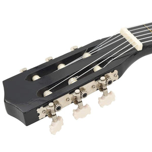 1/2 Klassische Gitarre für Kinder, Schwarz 34 Zoll