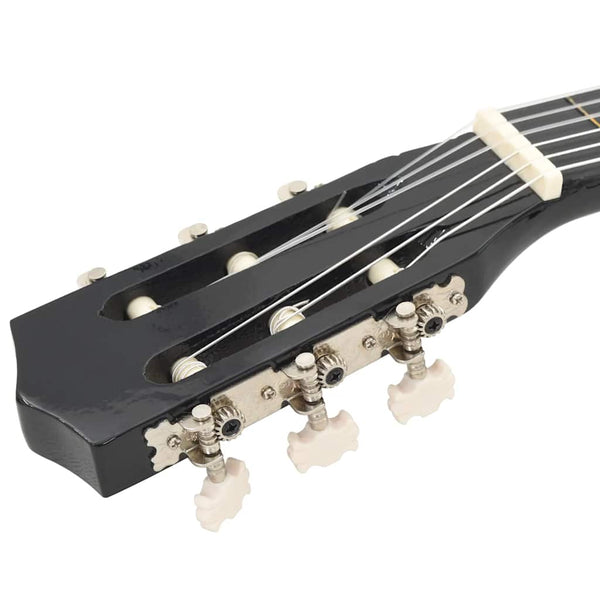 1/2 Klassische Gitarre für Kinder, Schwarz 34 Zoll