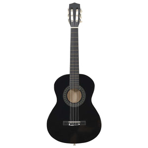 Klassikgitarren-Set für Anfänger, Schwarz, 1/2 Größe