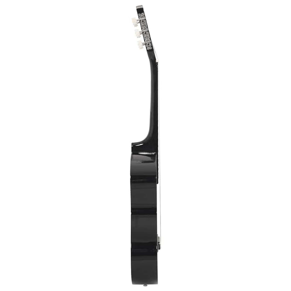 Klassikgitarren-Set für Anfänger, Schwarz, 1/2 Größe